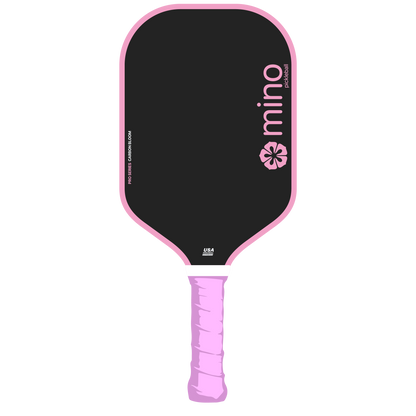 Mino Carbon Bloom Paddle Design - Pink (Front)